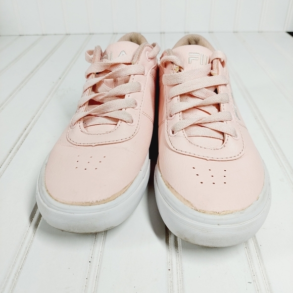 Fila Pink Lace Up Girls Sneakers F320 - Picture 9 of 12